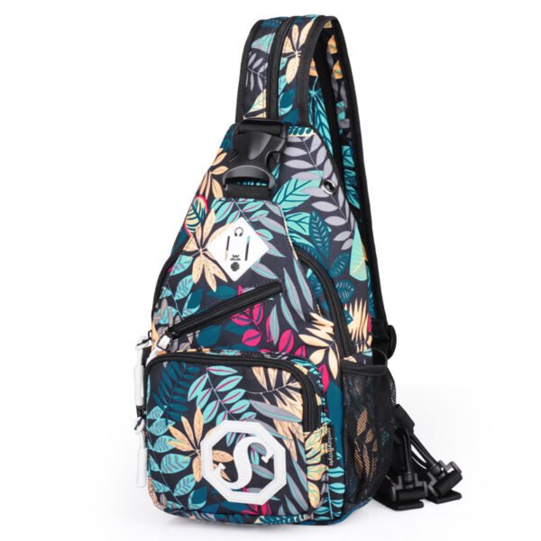 Shoulder bag dual-purpose crossbody bag USB chest bag girls Oxford cloth bag fashion trend messenger bag - Image 5