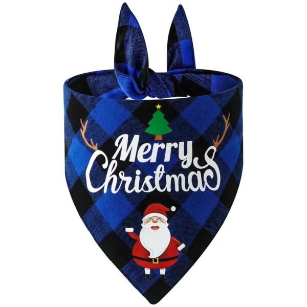 Christmas Day Border Protection Pet Small, Medium, and Large Dogs, Dogs, Cats, Teddy Triangular Towels, Water Jars - Image 4