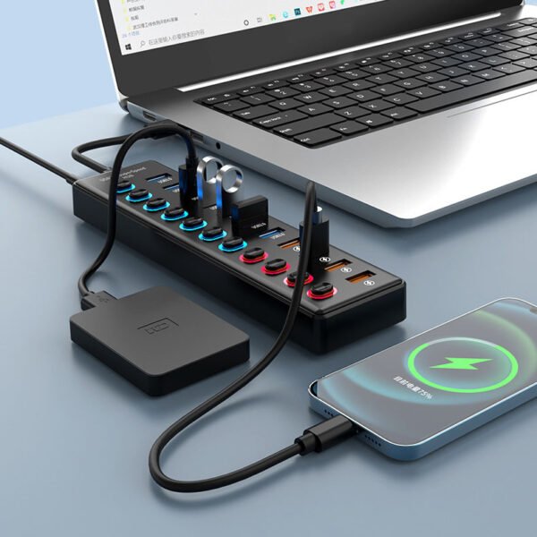 3.1 Gen2 HUB3.0 Hub Laptop Distribution Device Mobile Expansion Device Hub Expansion Dock 11 in One - Image 2