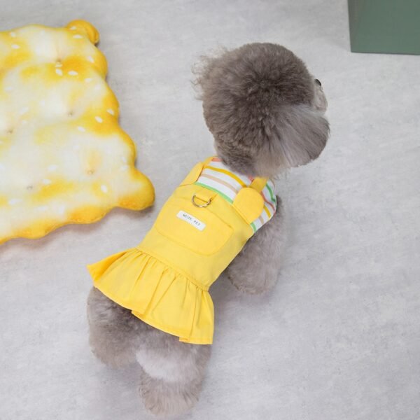 New striped patchwork skirt for pet products - Image 2