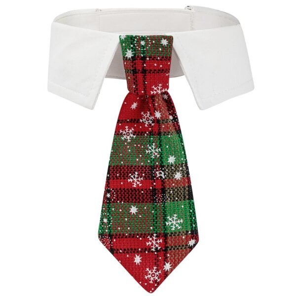 New British style handsome Christmas dog collar Christmas pet tie - Image 9