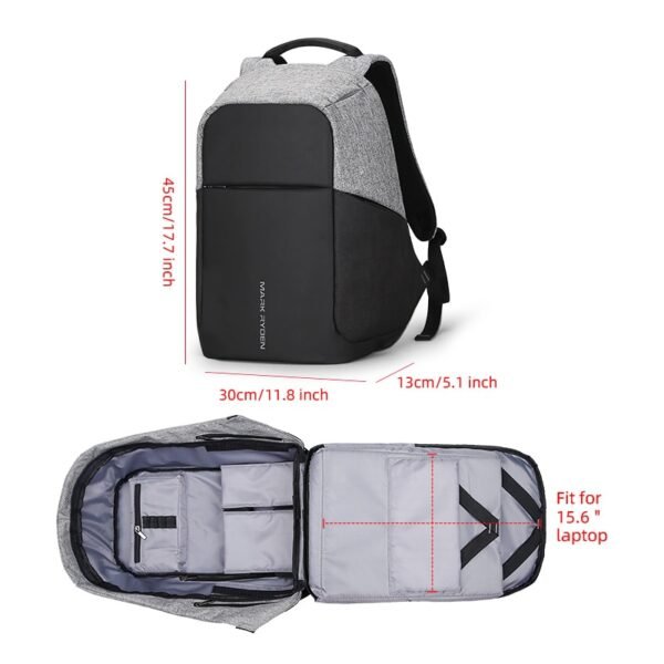 Mark Ryden Multifunction USB charging Men 15inch Laptop Backpacks For Teenager Fashion Male Mochila Travel backpack anti thief - Image 6