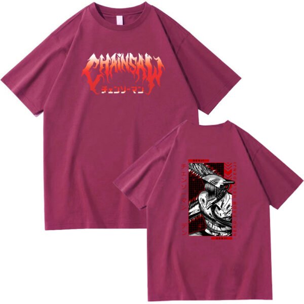 Chainsaw Man Denji Pochita Chain Saw Man Short Sleeve - Image 2