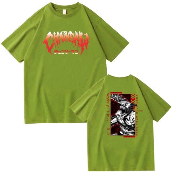 Chainsaw Man Denji Pochita Chain Saw Man Short Sleeve - Image 6