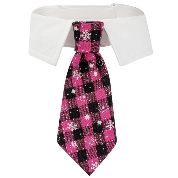 New British style handsome Christmas dog collar Christmas pet tie - Image 7