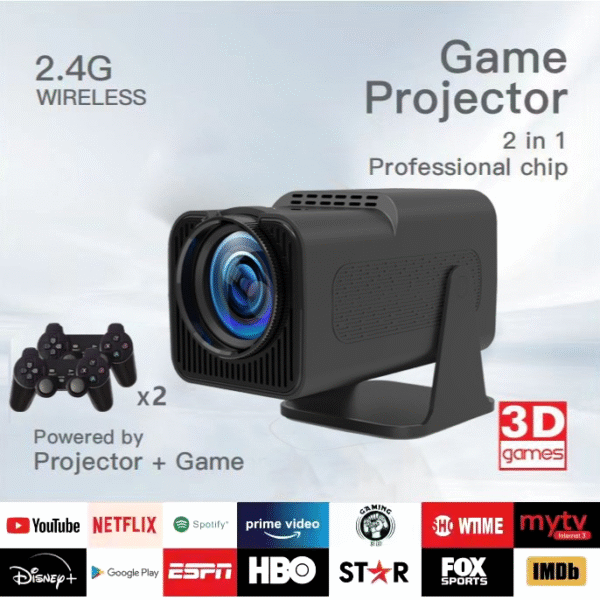 Mp3 Games 32Gb F600 Projector Draagbare Draadloze 4K Full Hd Video Lcd 1080P Home Android 180 Graden Pk Hy320 Outdoor Projector - Image 2
