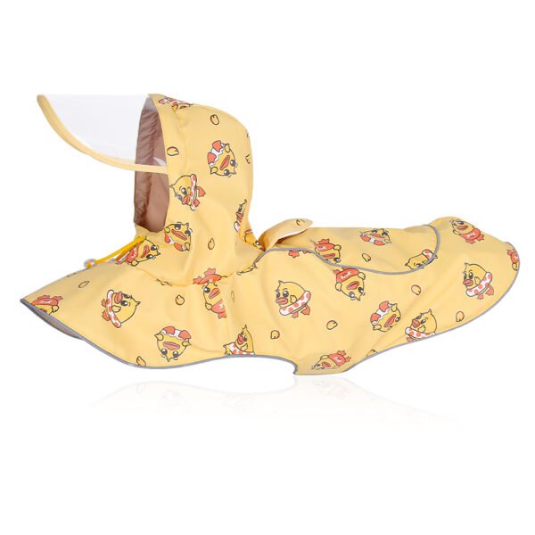 New Pet Clothes Waterproof Reflective Cape Raincoat Transparent PU Leather Dog Raincoat - Image 3