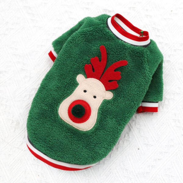 Pet Christmas Clothes Coral Down Dog Sweater Dog Goes Out Christmas Clothes Cats - Image 6