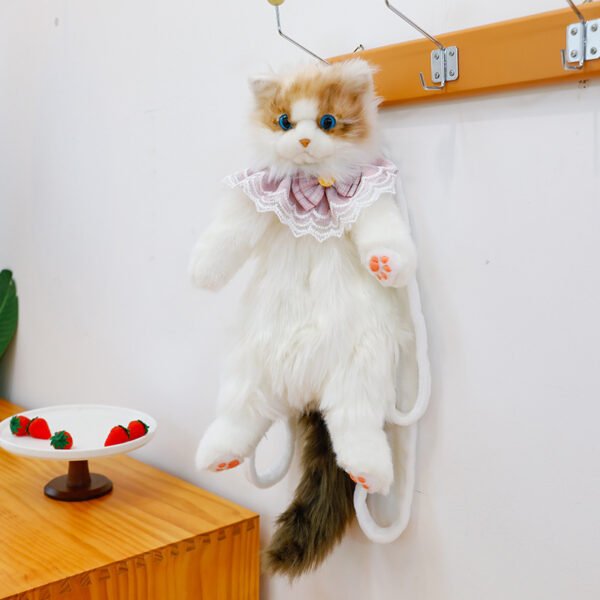Unique Calico Cat Backpack, Doubles as a Plush Toy and Functional Bag - Image 6