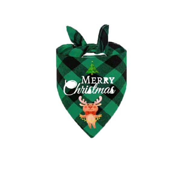 Christmas Day Border Protection Pet Small, Medium, and Large Dogs, Dogs, Cats, Teddy Triangular Towels, Water Jars - Image 7