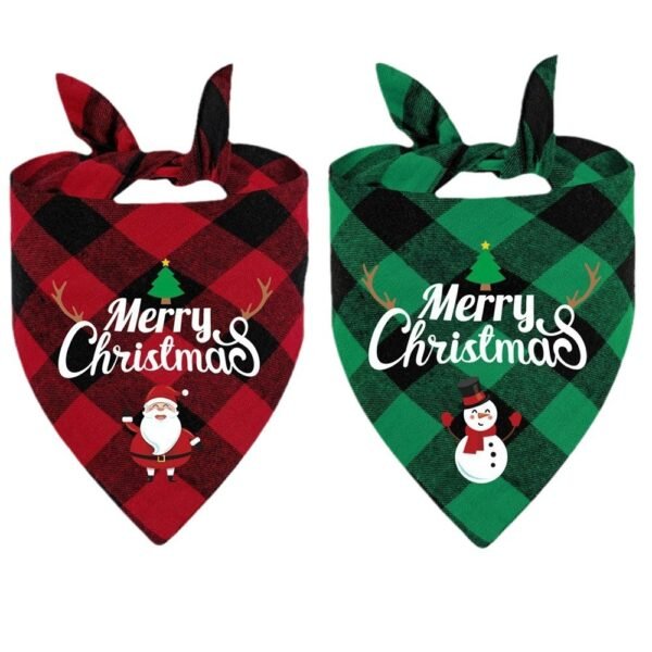 Christmas Day Border Protection Pet Small, Medium, and Large Dogs, Dogs, Cats, Teddy Triangular Towels, Water Jars - Image 5