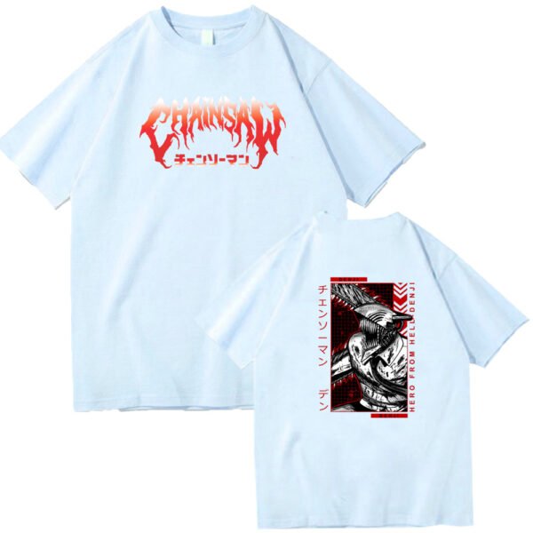 Chainsaw Man Denji Pochita Chain Saw Man Short Sleeve - Image 7