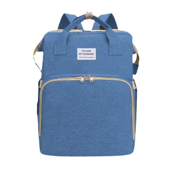 Portable Foldable Bed Mommy Bag For Going Out Lightweight And Large Capacity Mother And Baby Bag Backpack - Image 2