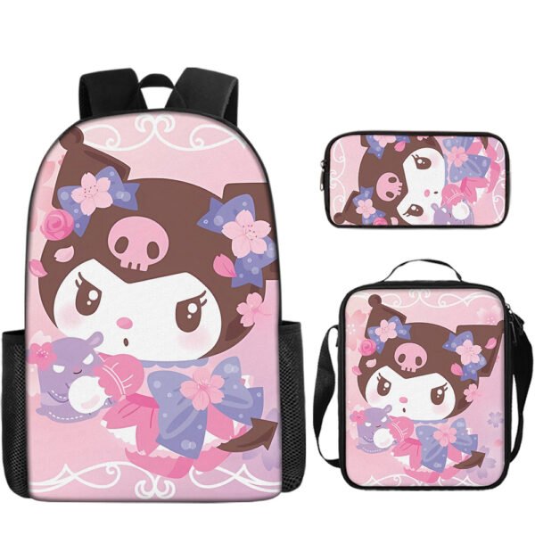 New Cartoon School Bag Printing Custom Bookbag High Quality Backpack Pencil Cases Kids Bags For Girls - Image 2