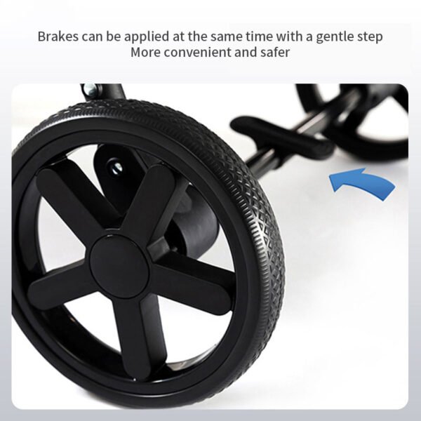 Pet Stroller Dog Stroller Pet Car Dog Lightweight Foldable Dog Walking Corgi Out - Image 3