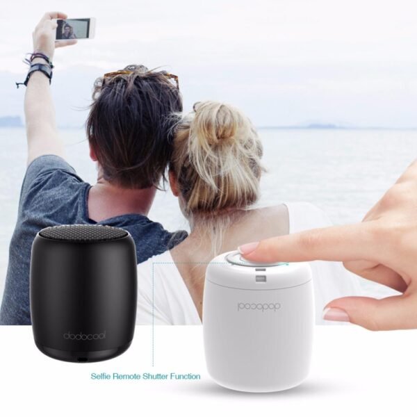 dodocool Loudspeaker Bluetooth Speaker Portable Stereo Handsfree Music Square Box Mini Wireless Speaker for Compute Phone PC - Image 4