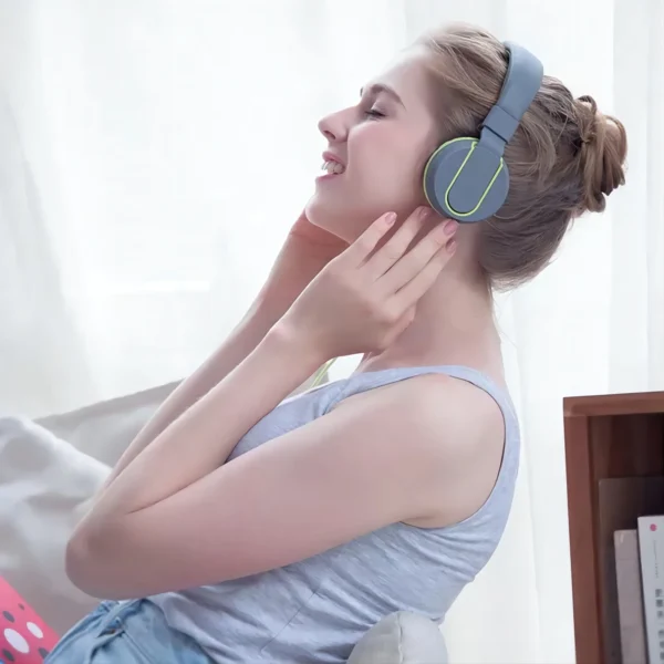 Head mounted wired earphones for e-sports, chicken eating, with microphone for phone and computer calls, universal earphones for gaming - Image 2