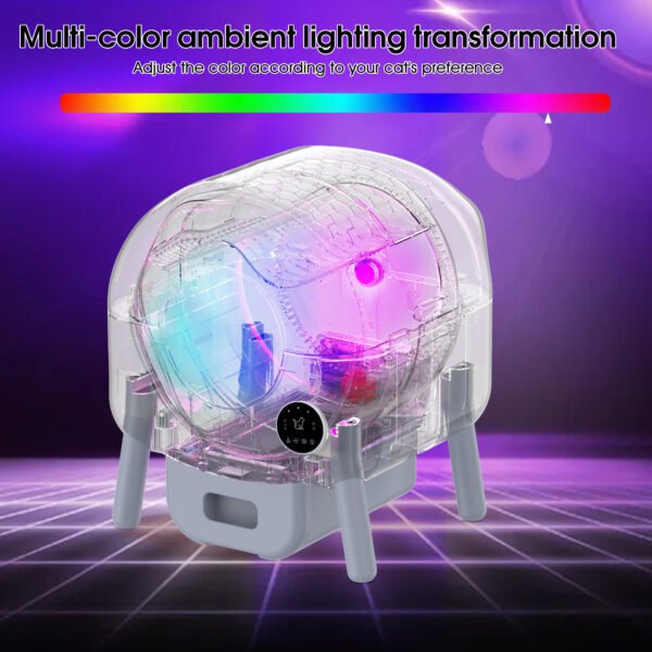 Automatic Smart Cat Litter Box, Large Capacity Self-Cleaning Litter Box with Infrared/Gravity/Ambient Light Function(Model B) - Image 8