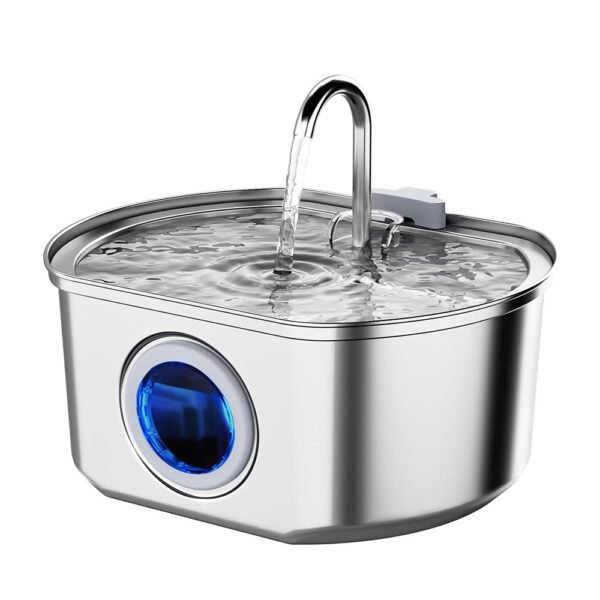 Stainless Steel Smart Pet Water Dispenser with Automatic Circulation and Filtration, Large Capacity Feeder for Cats and Dogs - Image 9