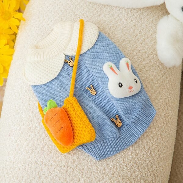 New Cute Cat Clothes Hair proof Autumn Puppet Kitten English Short Blue Cat Pet Autumn Winter Cat Sweater - Image 5