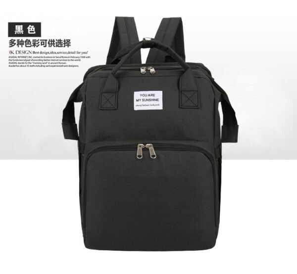 Portable Foldable Bed Mommy Bag For Going Out Lightweight And Large Capacity Mother And Baby Bag Backpack - Image 7