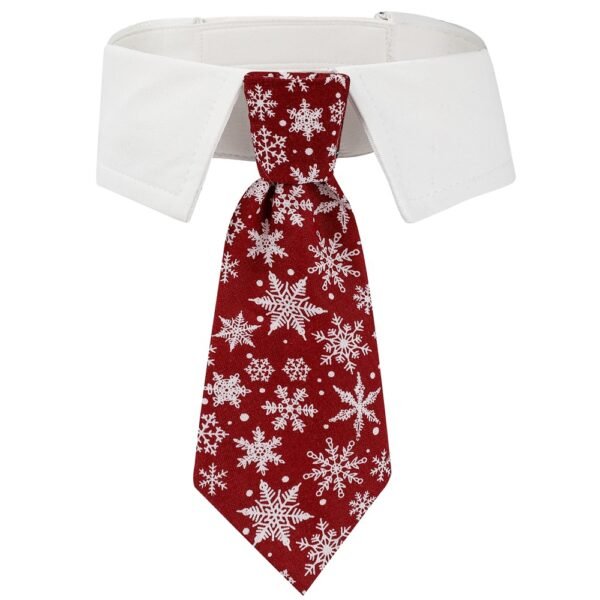 New British style handsome Christmas dog collar Christmas pet tie - Image 5