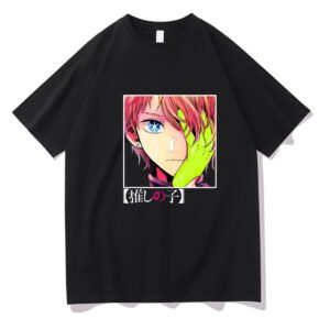 OSHI NO KO Printed Women's T-shirt Aqua Hoshino Short Sleeve