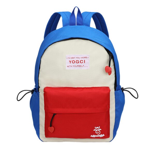 New junior high school students all match color matching schoolbag youth literary leisure backpack - Image 4