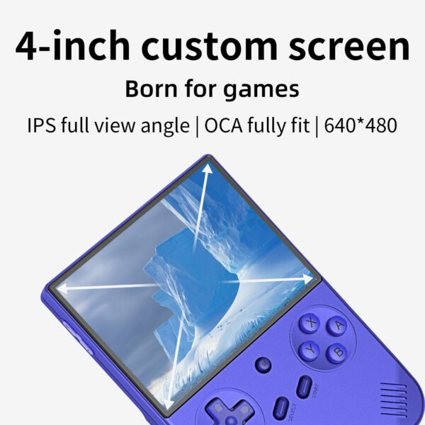 ANBERNIC's new RG40XXV vertical version retro portable handheld game console with lighting effect connected to power regard - Image 2
