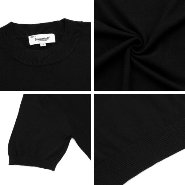 Solid color short sleeved T-shirt men's top - Image 4