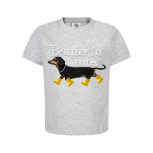 Style Beaded Dachshund Cool Touch Regular Shoulder Short Sleeve T-Shirt Unisex Couple Fit Versatile Half Sleeve Top