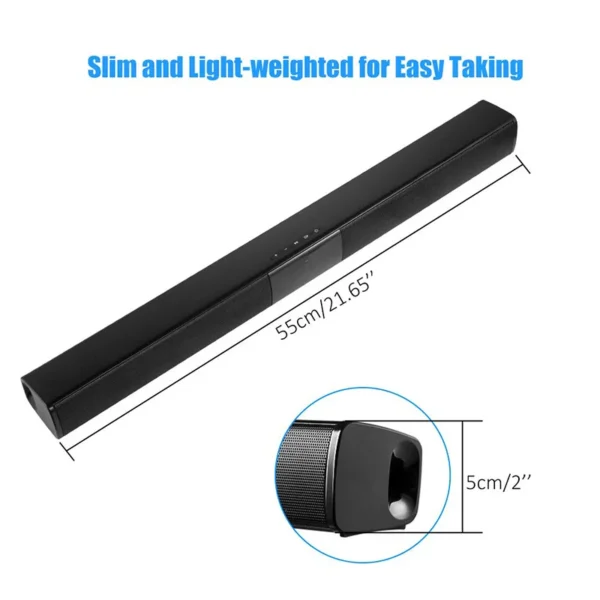 20W TV Sound Bar Wired and Wireless Bluetooth Home Surround SoundBar for PC Theater TV Speaker - Image 4
