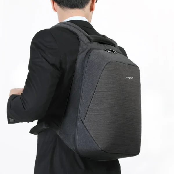 Tigernu anti theft laptop backpack usb charging 15.6 backpacks men slim waterproof school backpack bag - Image 6