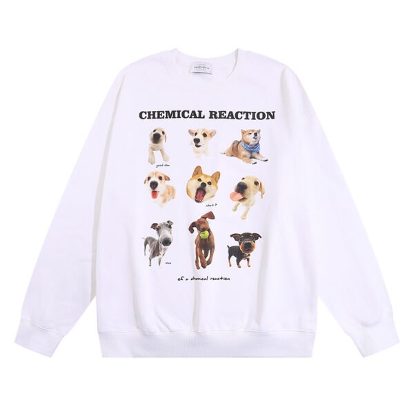 Fun Dog Print Design Unisex Loose Fit Hoodie - Image 6